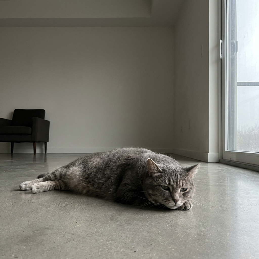Herken je dit? Een kat die zich verveelt