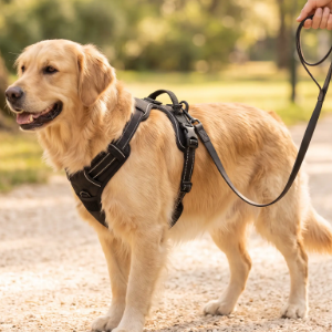 PERFECTWALK Harnais anti-traction avec laisse – Pour des promenades plus calmes avec votre chien sans secousses soudaines !