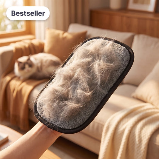 PAWGLIDE Gant dépilatoire pour animaux - Éliminez tous les poils en un seul geste !