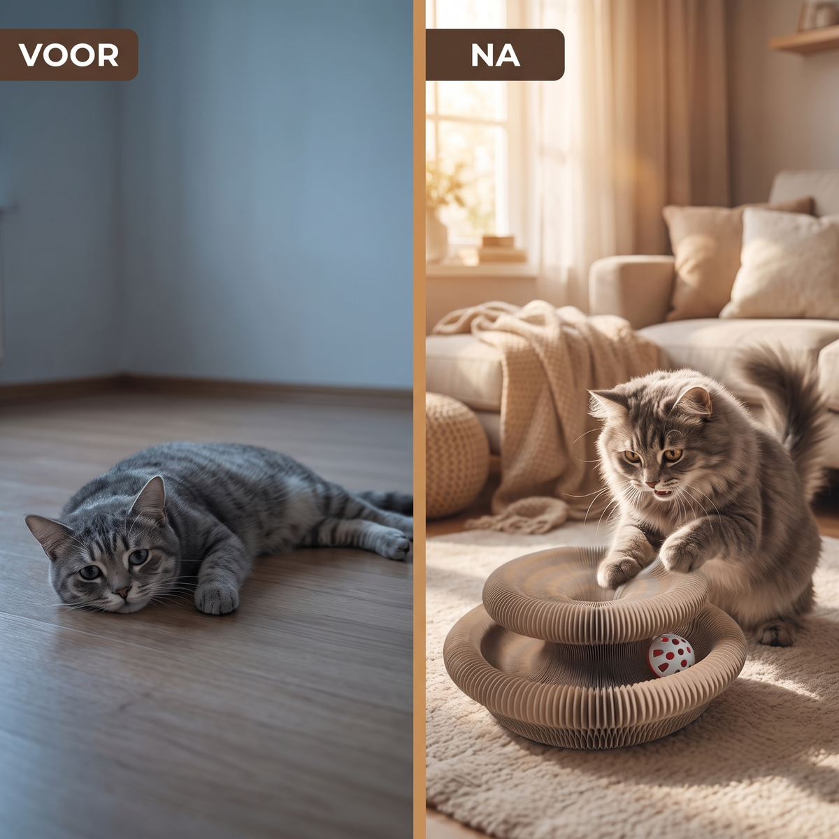 PurrSpin Pro - Interactief Kattenspeeltje voor Katten en Kittens