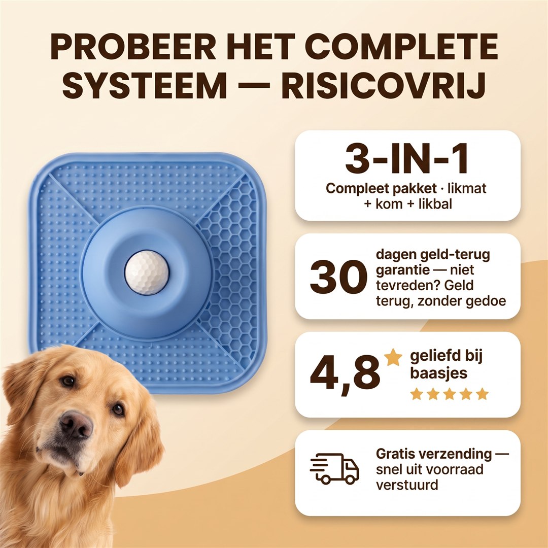 Probeer het complete systeem risicovrij: 3-in-1, 30 dagen garantie, gratis verzending