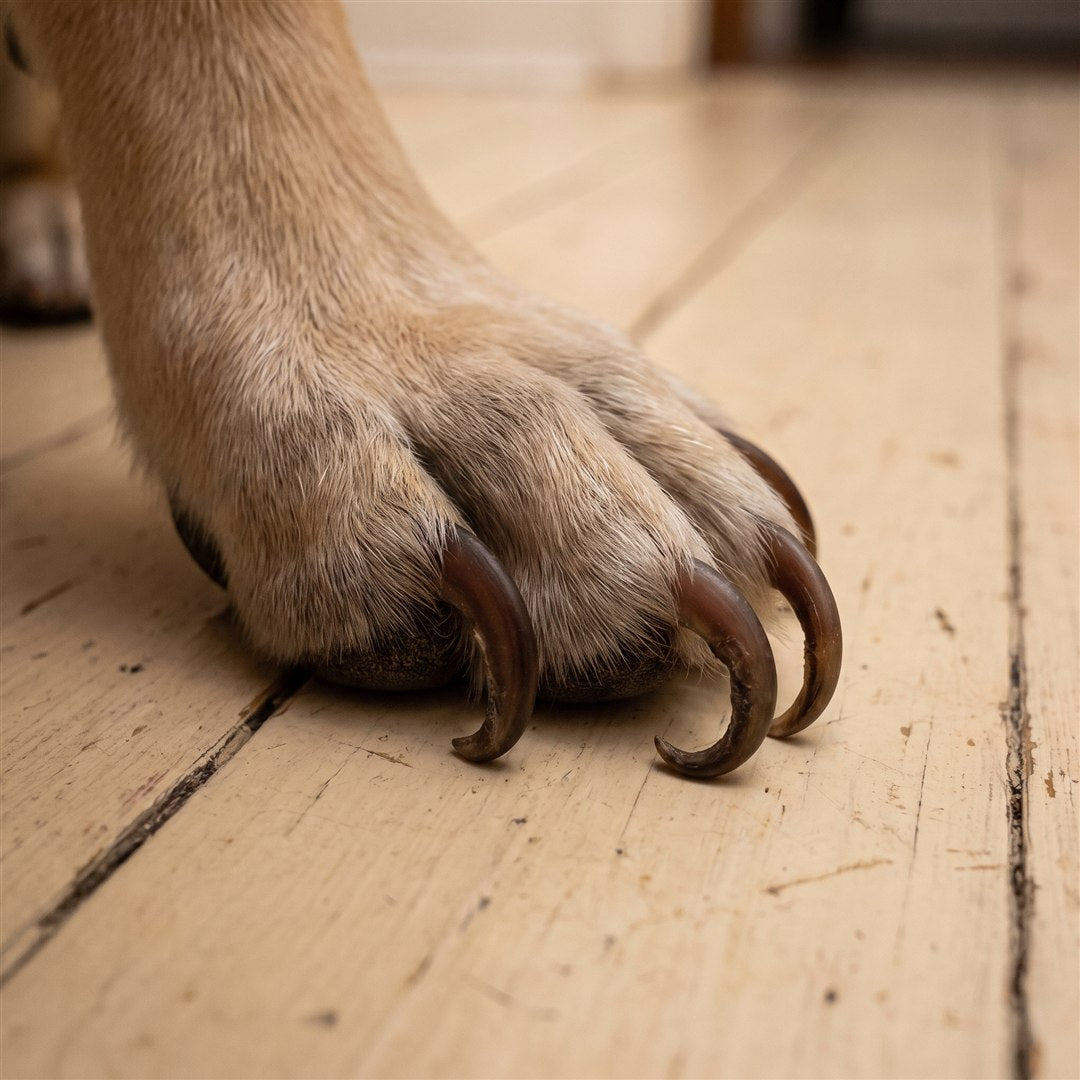 Te lange nagels tikken op de vloer