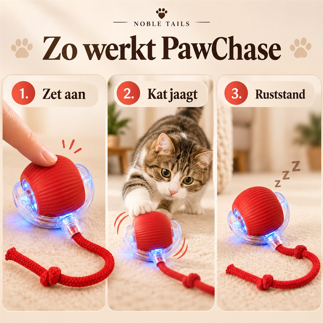 Zo werkt PawChase bij je kat